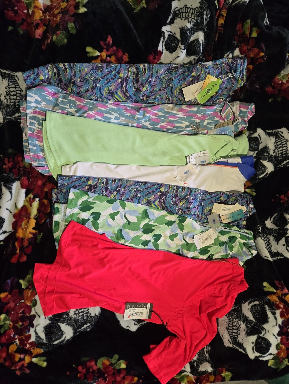 NWT Set Of 7 Women's Sz M Golf Tops Puma, Tail, Sport Haley, Bermuda Sands,